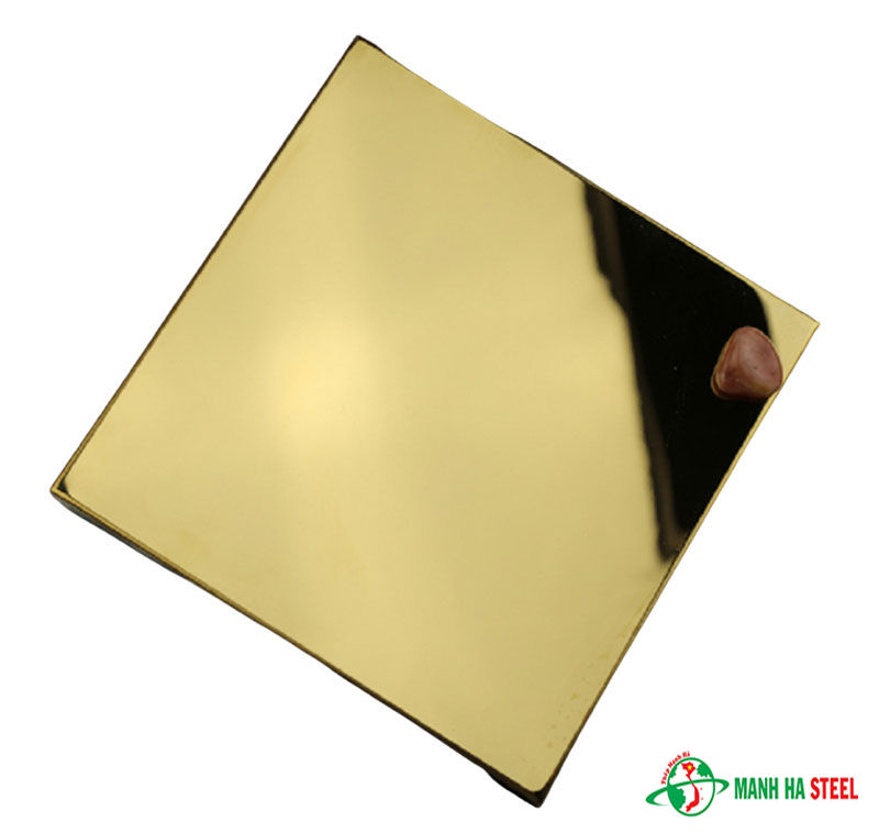 Inox vàng bóng - Mirror Gold Stainless steel