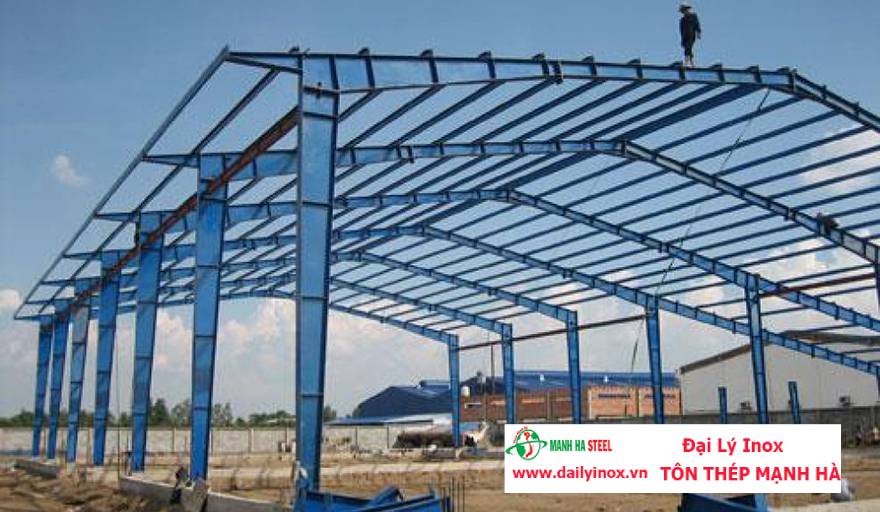 Kết cấu khung nhà tiền chế bằng inox