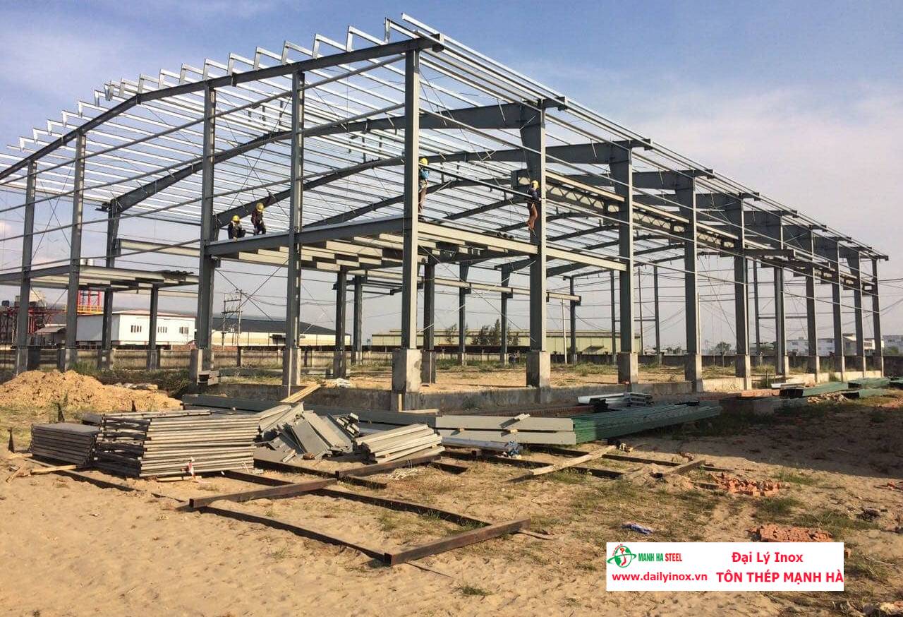 Kết cấu khung nhà tiền chế bằng inox