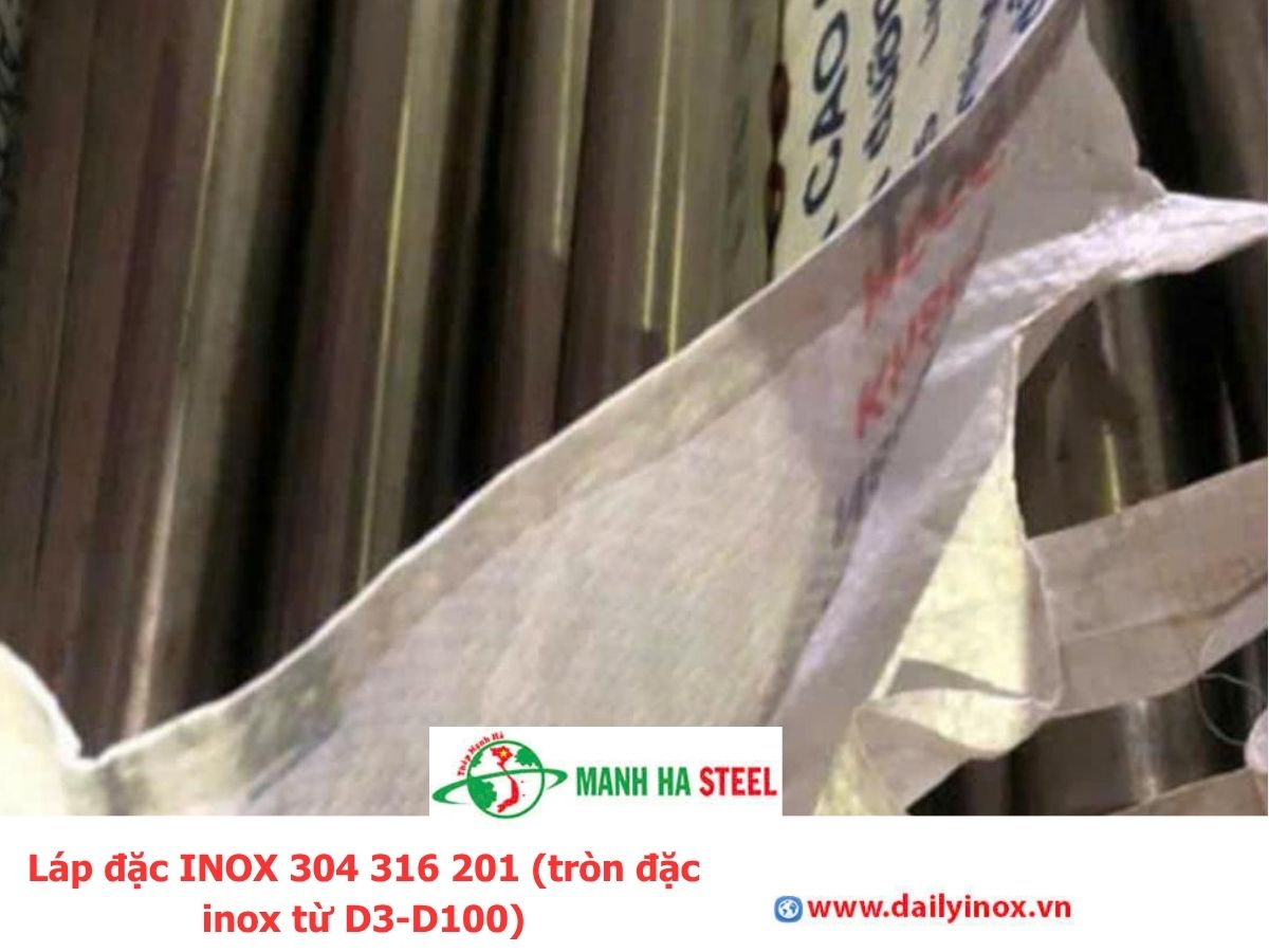 Láp đặc INOX 304 316 201 (tròn đặc inox từ D3-D100)