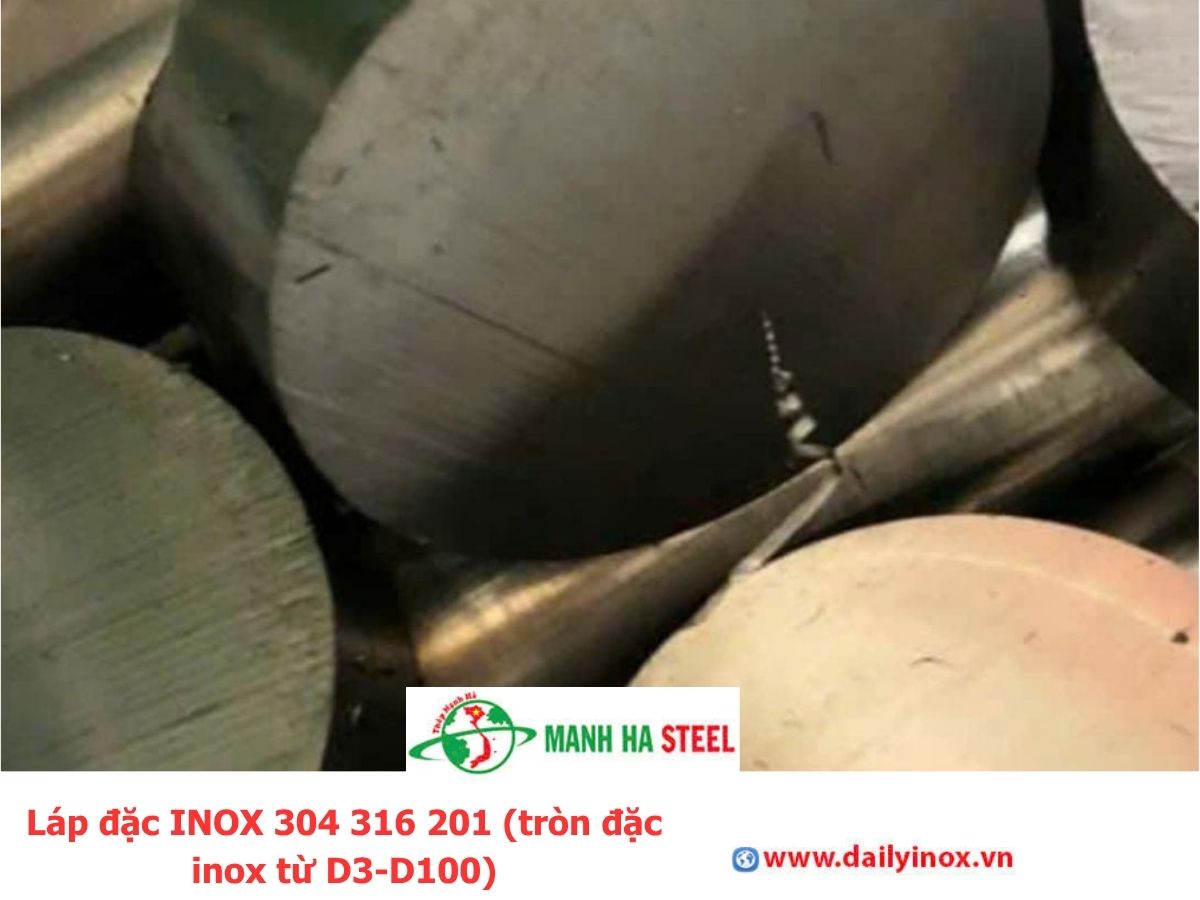 Láp đặc INOX 304 316 201 (tròn đặc inox từ D3-D100)