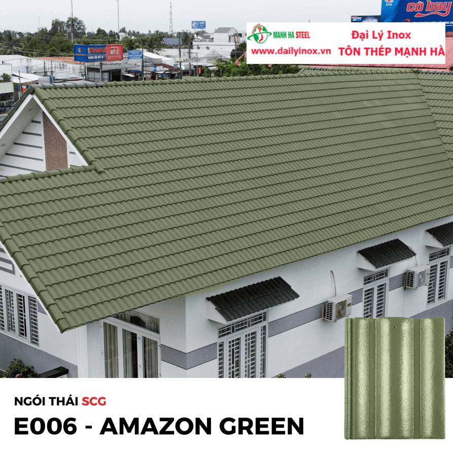 5+ Ngói Màu Xanh Rêu Chất Lượng & Mẫu Nhà Ngói Xanh Rêu