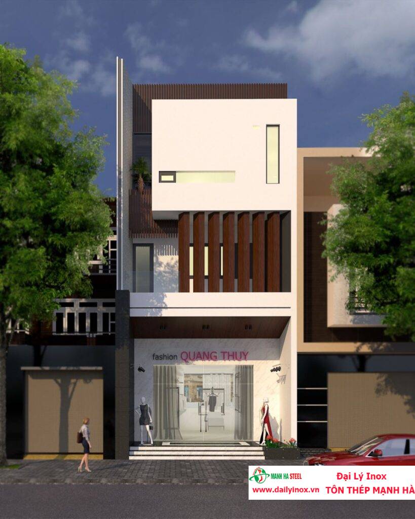 20+ Mẫu nhà 3 tầng kết hợp kinh doanh sở hữu thiết kế hút mắt