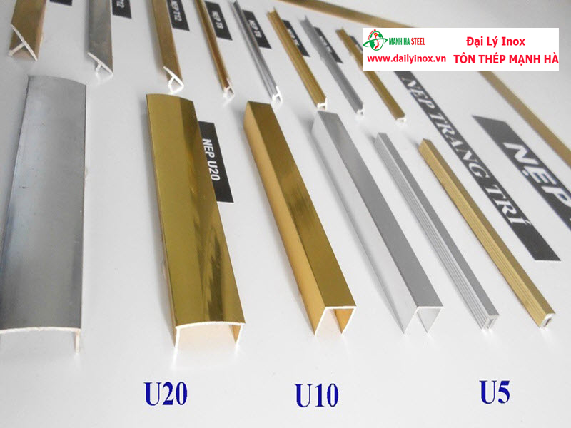 Nẹp U Inox Màu - 01