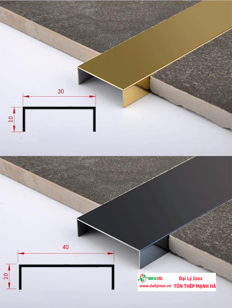 Nẹp U Inox Màu - 03
