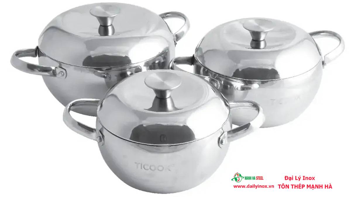 Nồi Inox 304 Không Gỉ, An Toàn Thực Phẩm