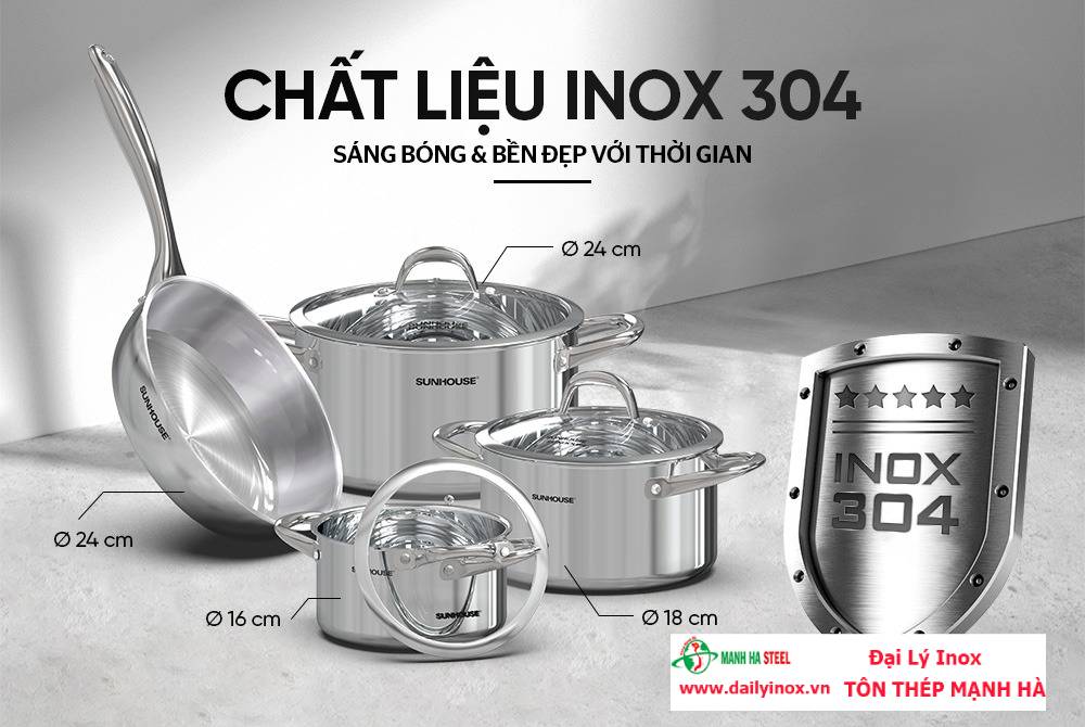 Nồi Inox 304 Không Gỉ, An Toàn Thực Phẩm