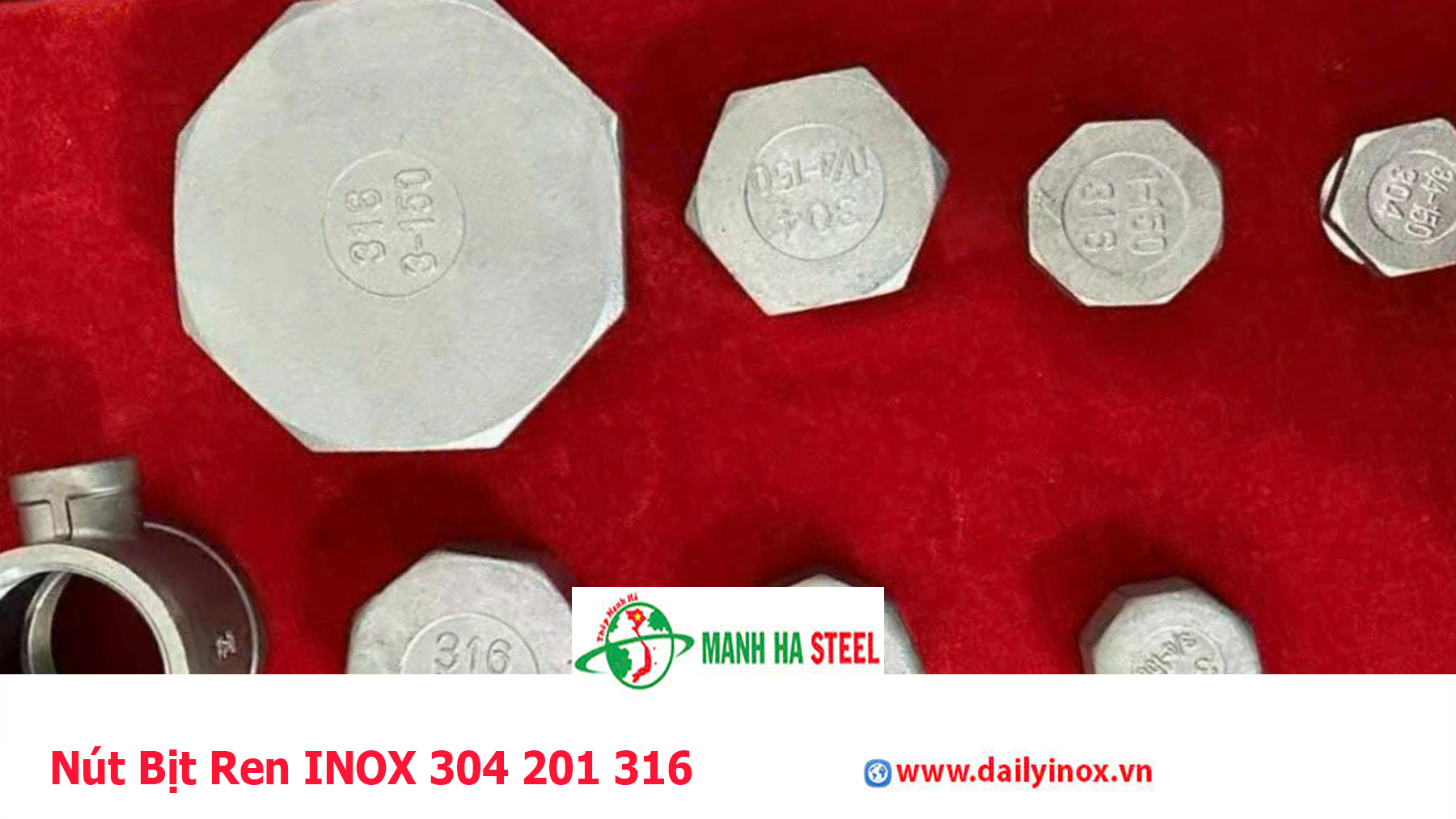 Nút Bịt Ren INOX 304 201 316