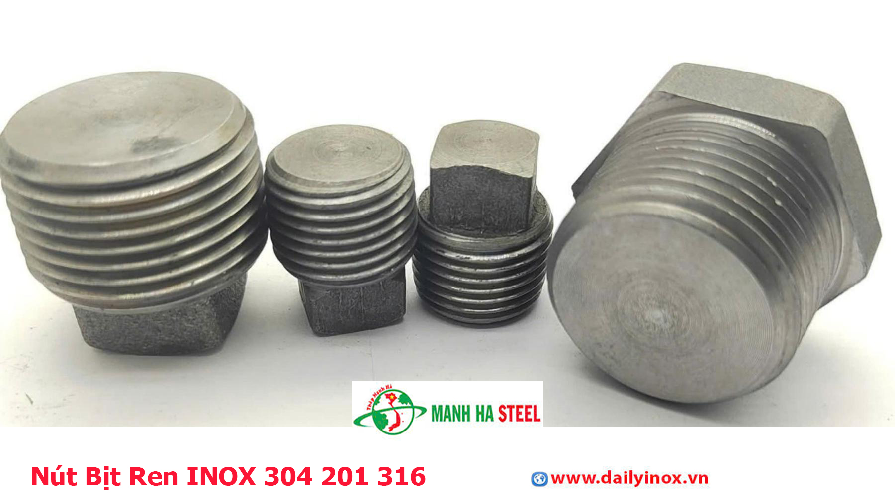 Nút Bịt Ren INOX 304 201 316