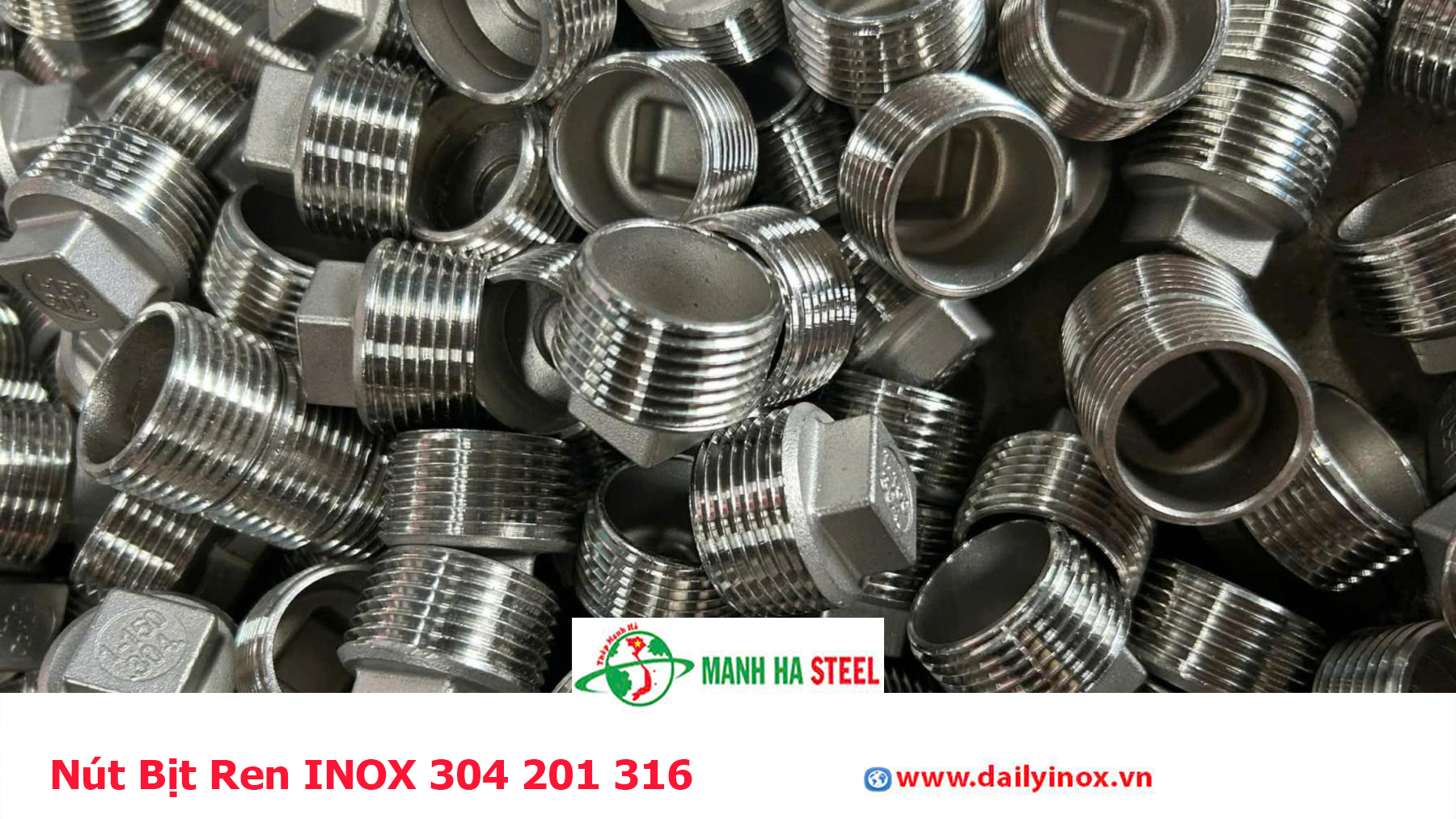 Nút Bịt Ren INOX 304 201 316