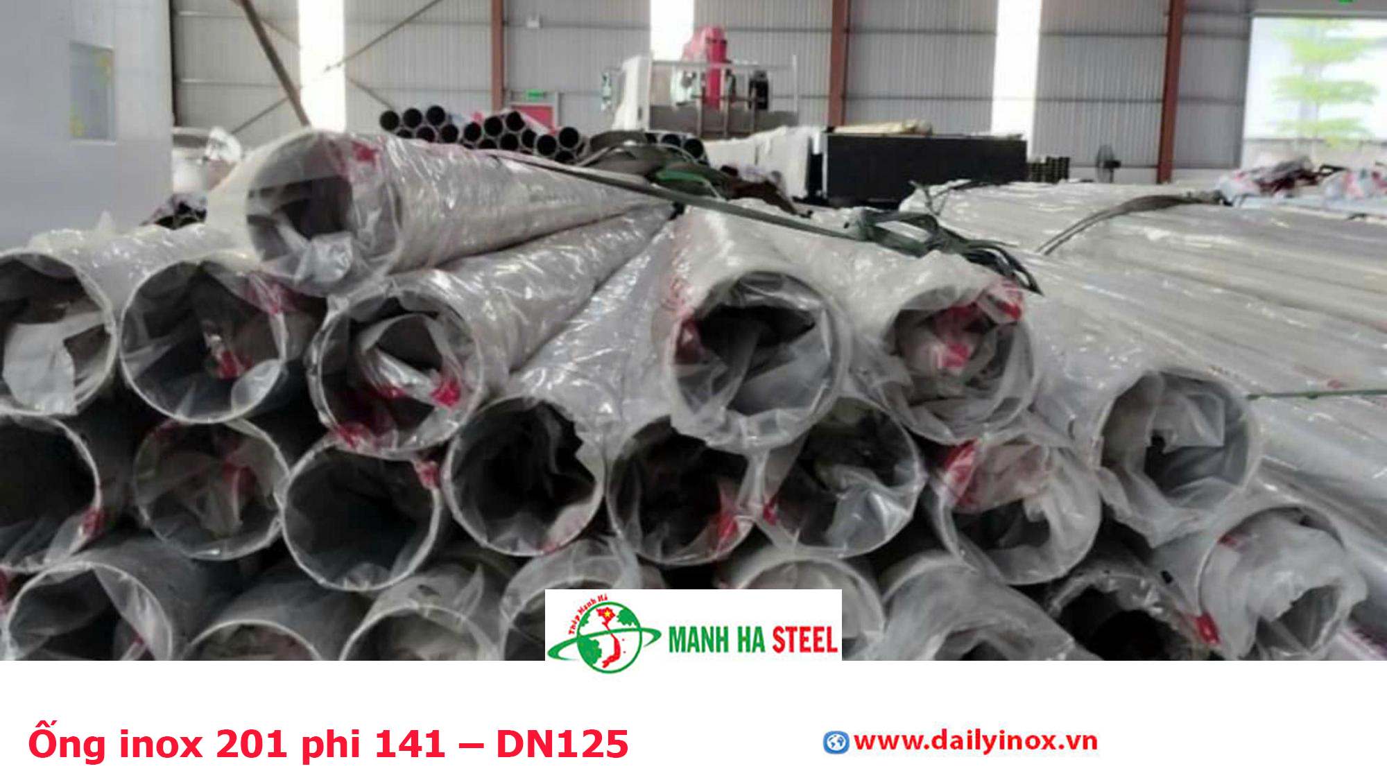 Ống inox 201 phi 141 – DN125