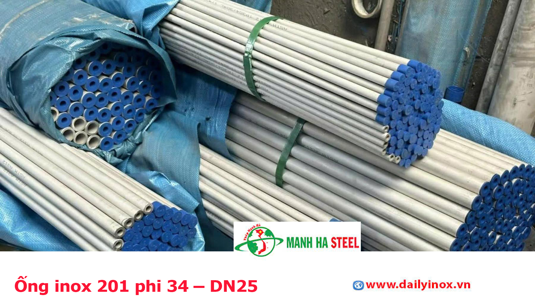 Ống inox 201 phi 34 – DN25