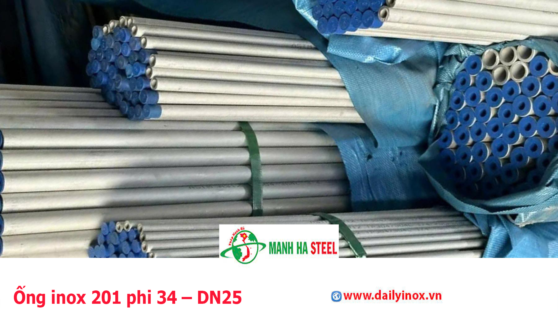 Ống inox 201 phi 34 – DN25