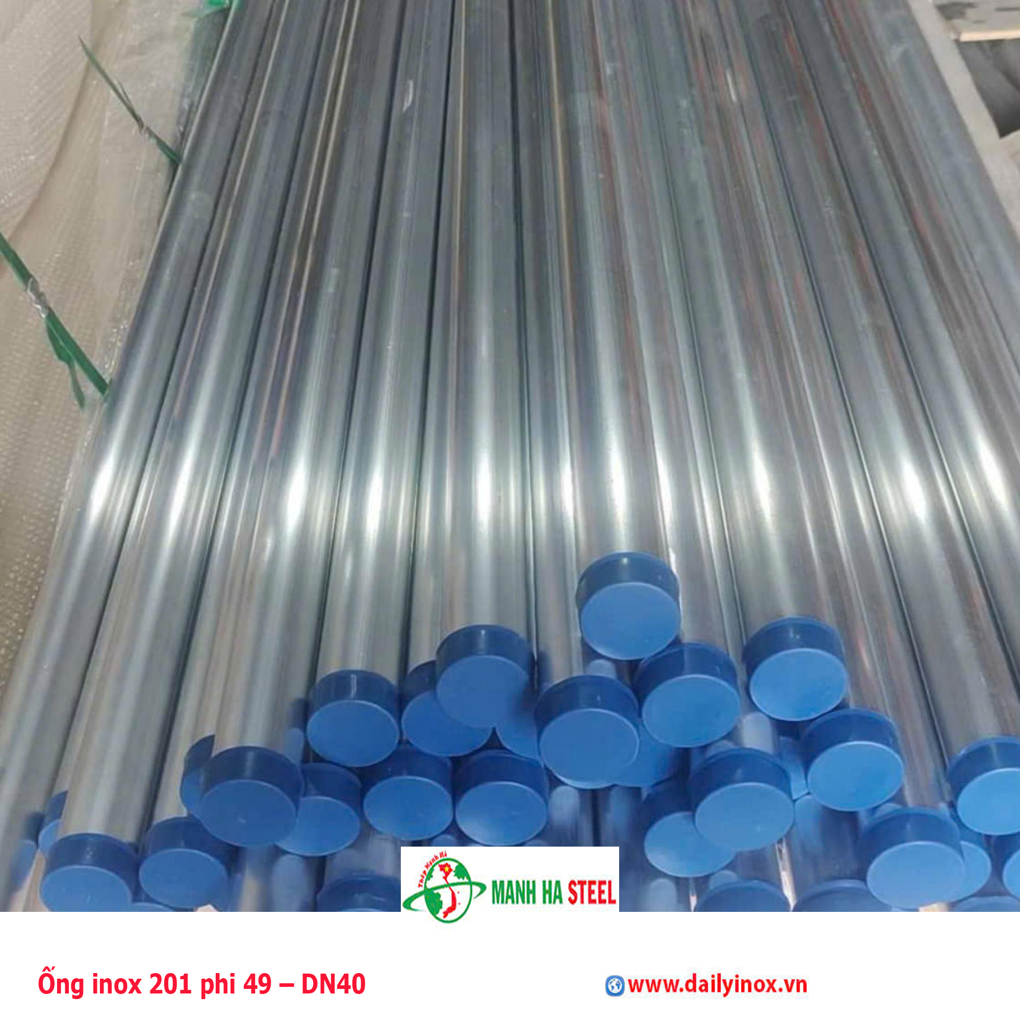 Ống inox 201 phi 49 – DN40