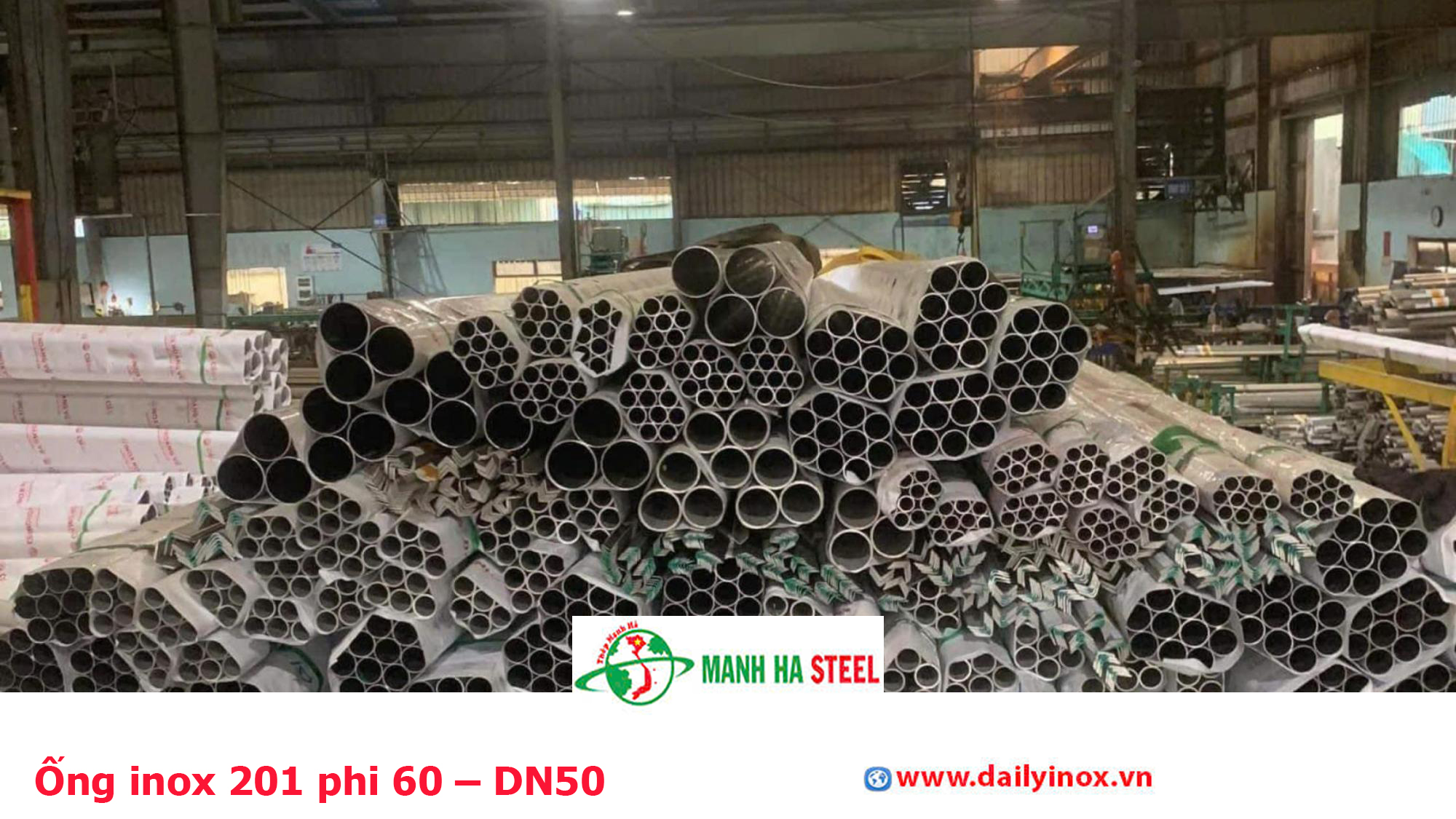Ống inox 201 phi 60 – DN50