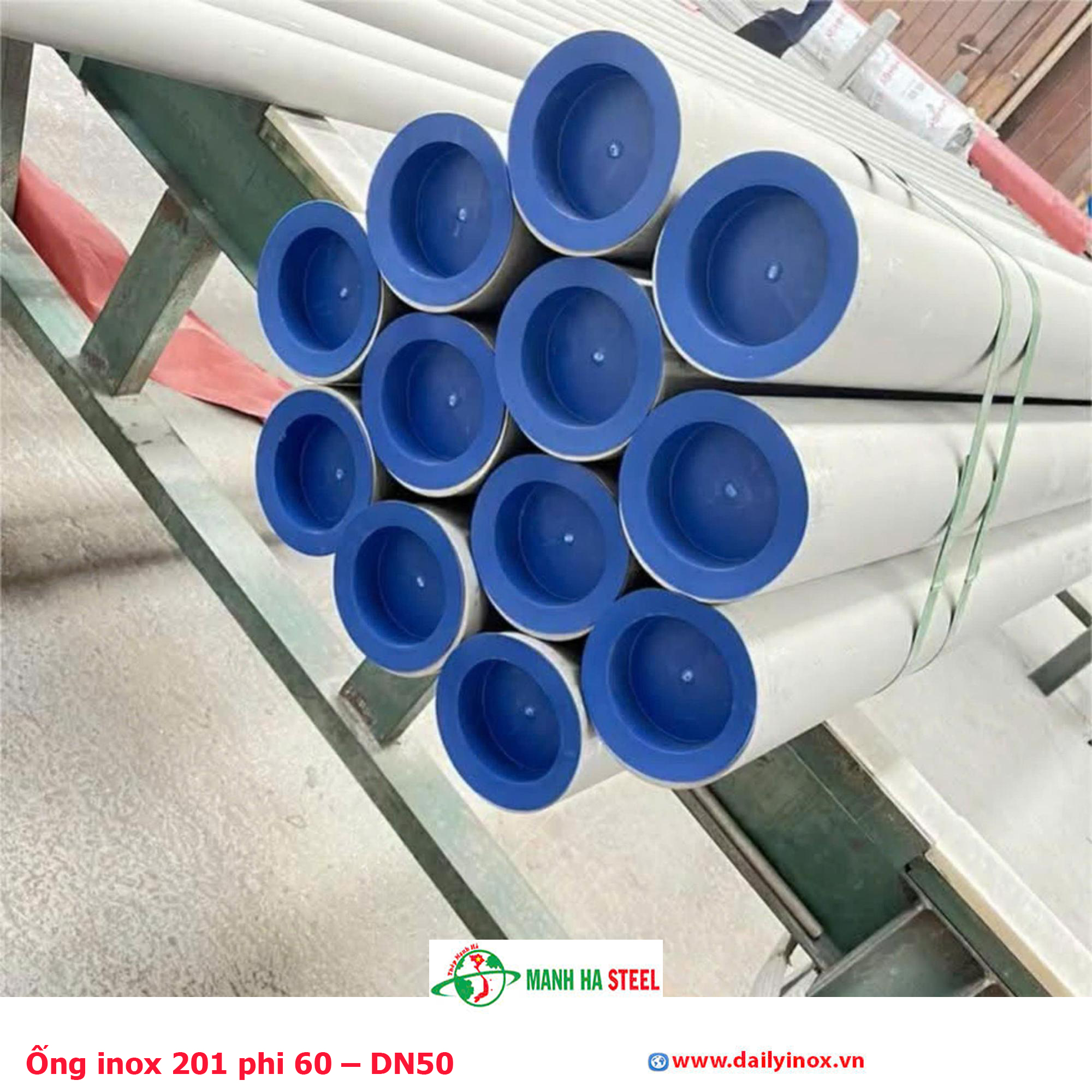 Ống inox 201 phi 60 – DN50