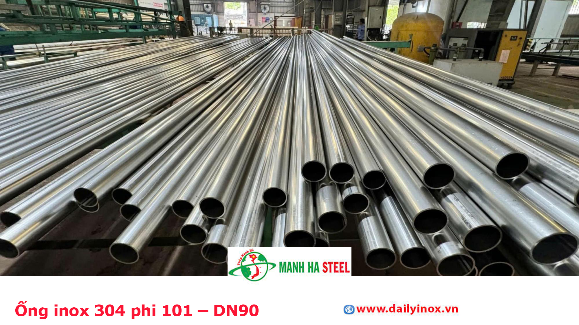 Ống inox 304 phi 101 – DN90