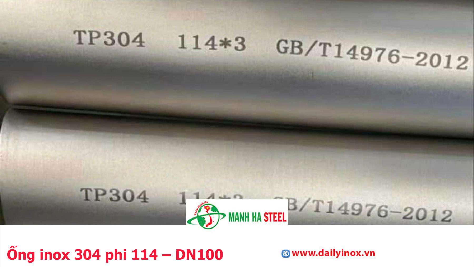Ống inox 304 phi 114 – DN100