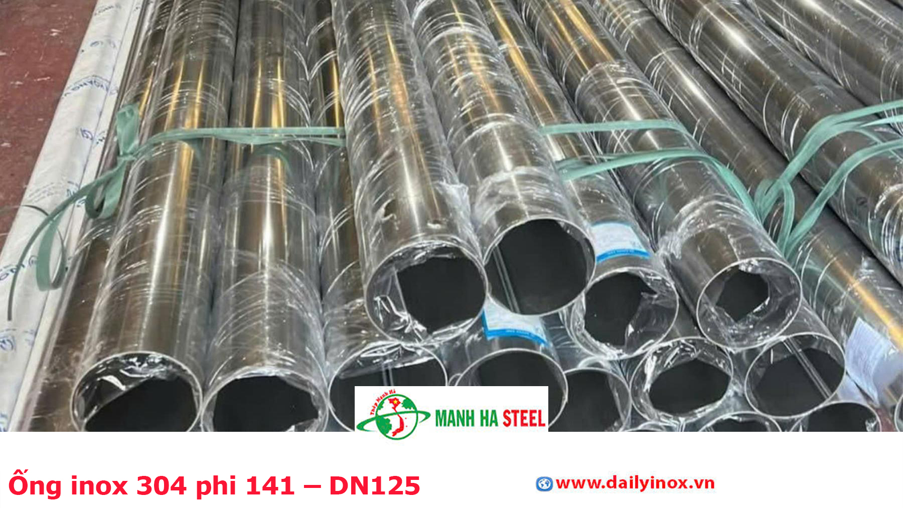 Ống inox 304 phi 141 – DN125
