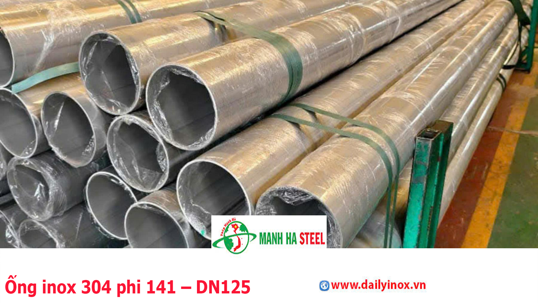 Ống inox 304 phi 141 – DN125