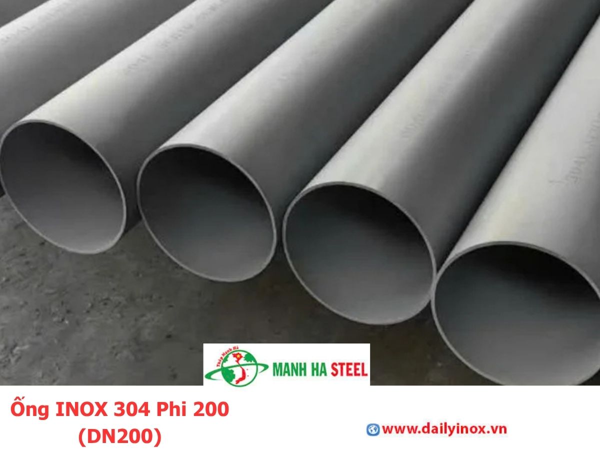Ống INOX 304 Phi 200 (DN200)