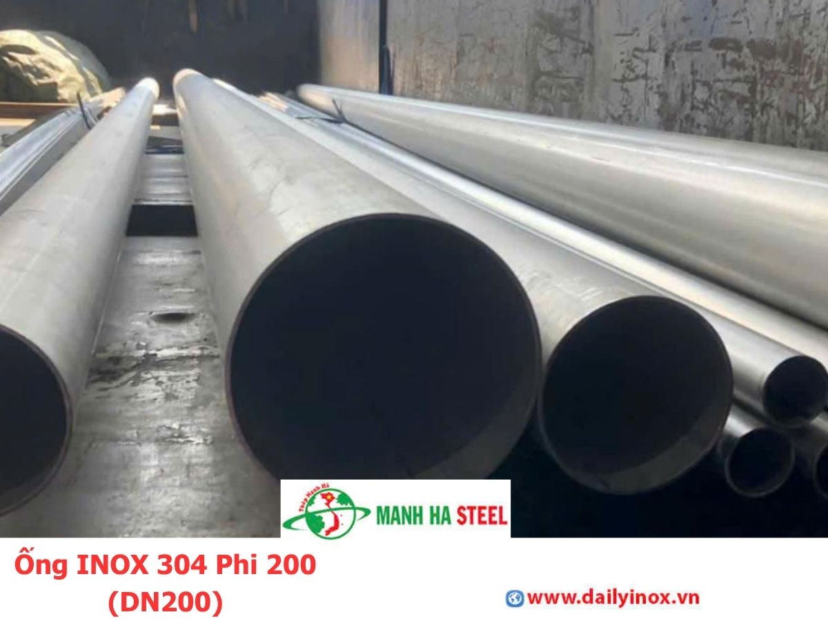 Ống INOX 304 Phi 200 (DN200)