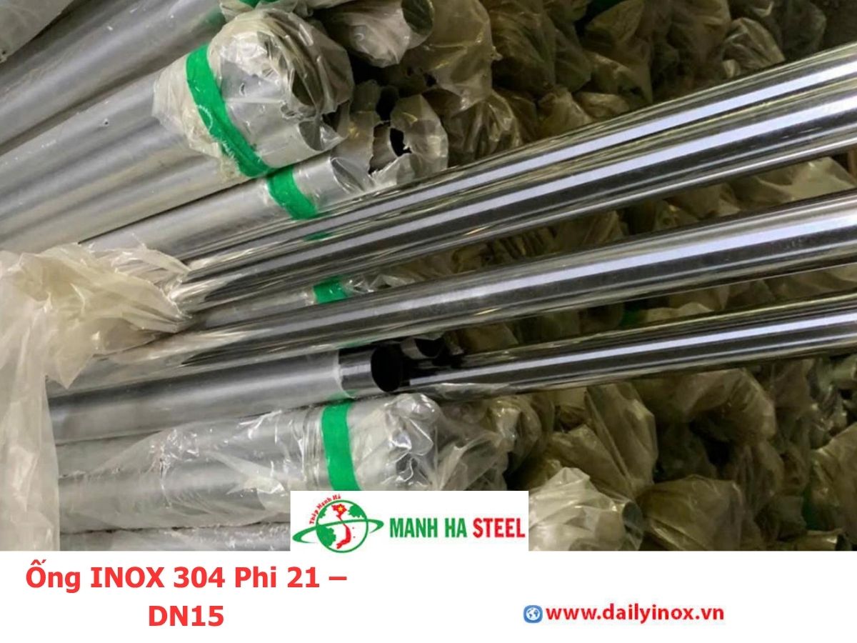 Ống INOX 304 Phi 21 – DN15