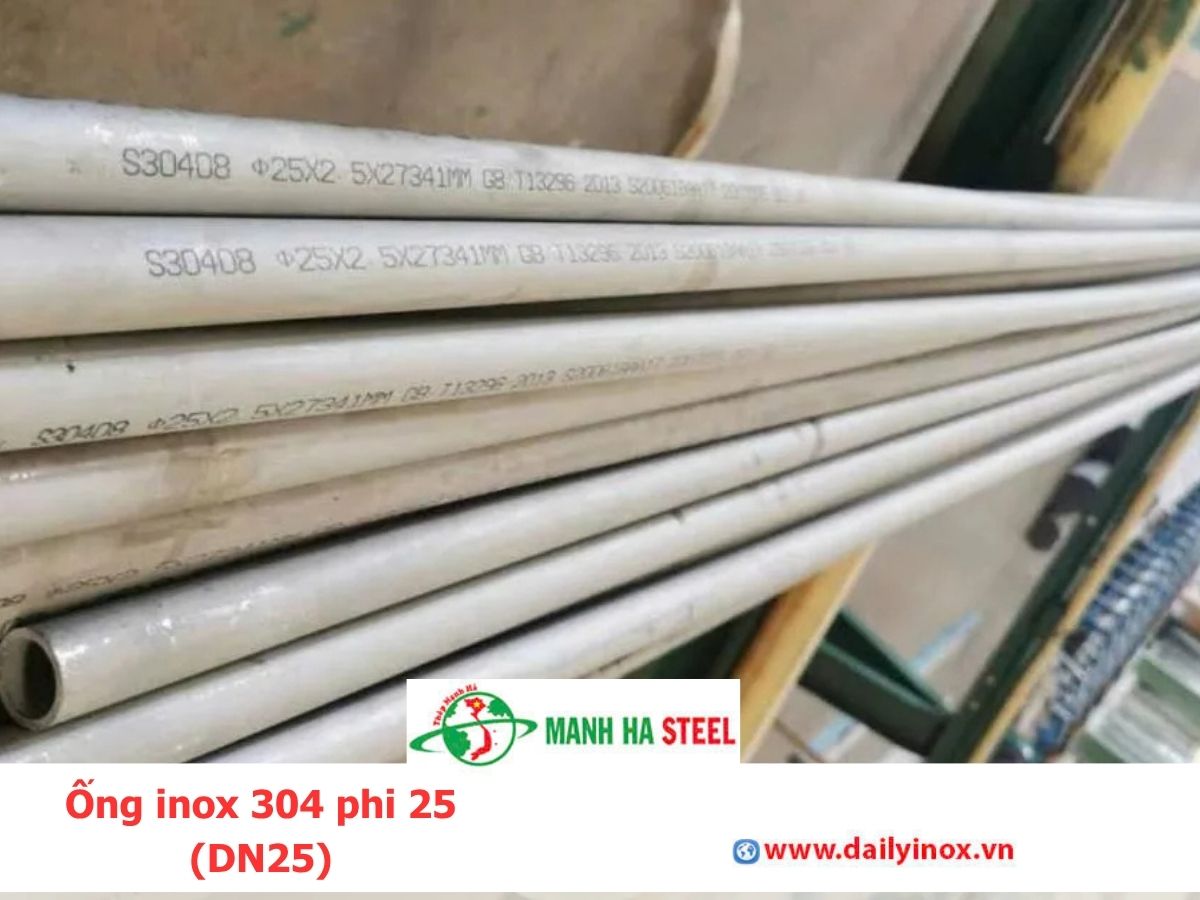 Ống inox 304 phi 25 (DN25)