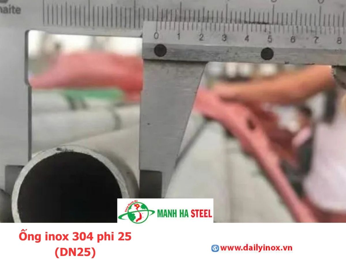 Ống inox 304 phi 25 (DN25)
