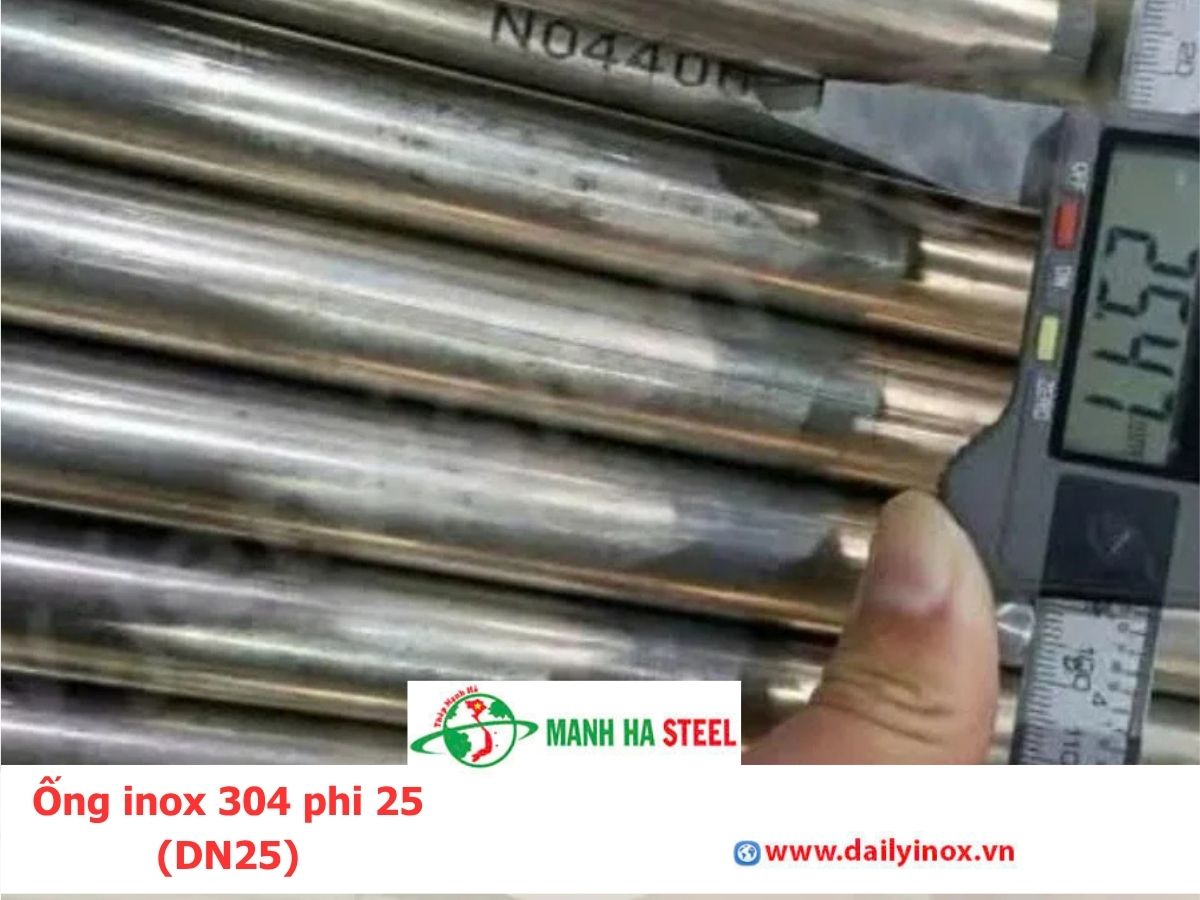 Ống inox 304 phi 25 (DN25)