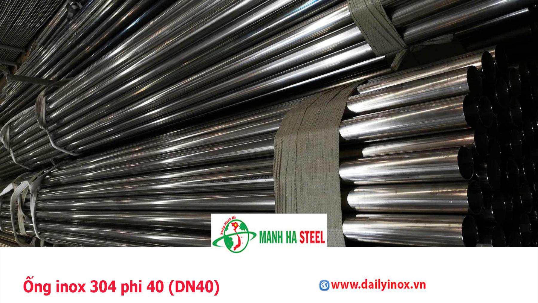 Ống inox 304 phi 40 (DN40)