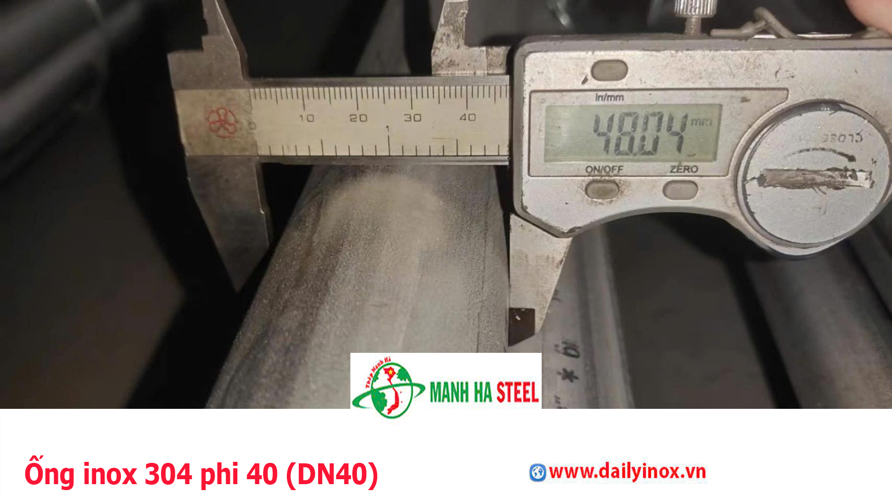 Ống inox 304 phi 40 (DN40)