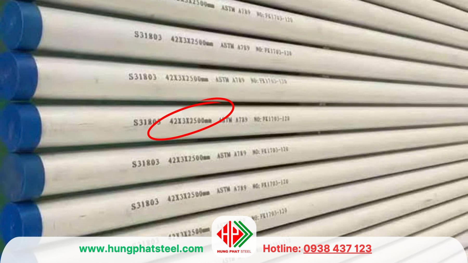 Ống inox 304 phi 42 – DN32