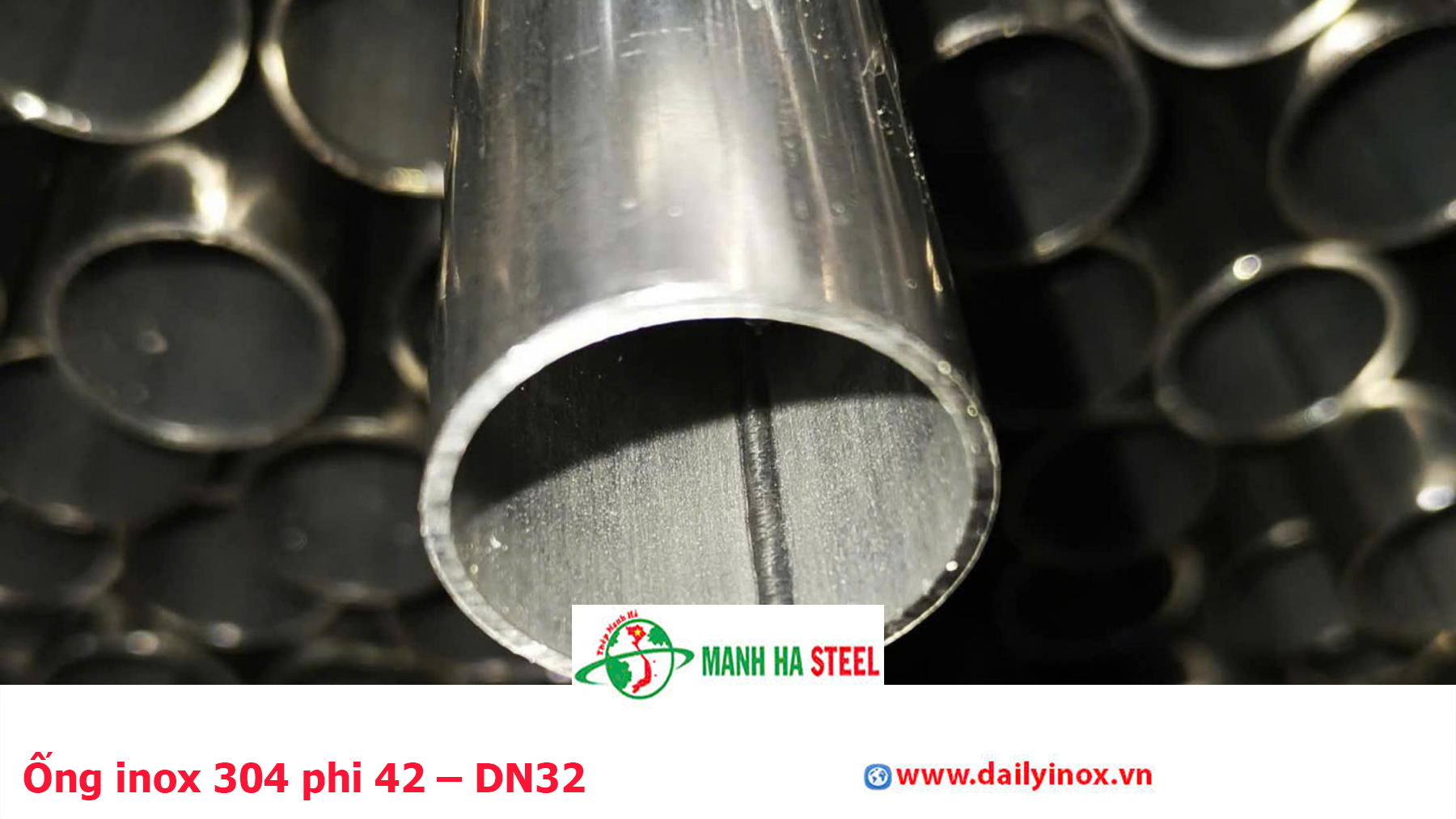Ống inox 304 phi 42 – DN32