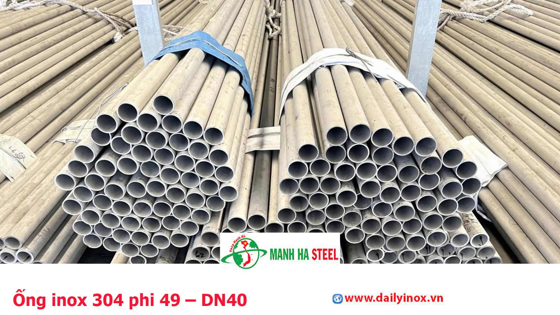 Ống inox 304 phi 49 – DN40