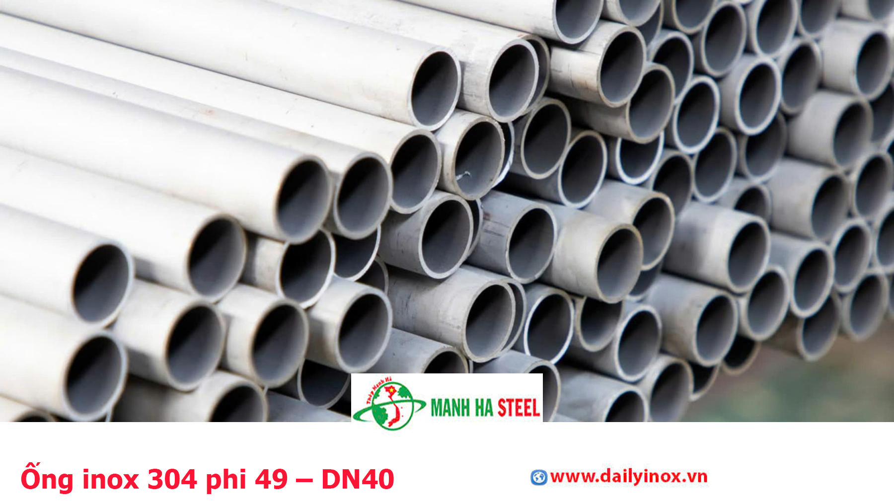 Ống inox 304 phi 49 – DN40