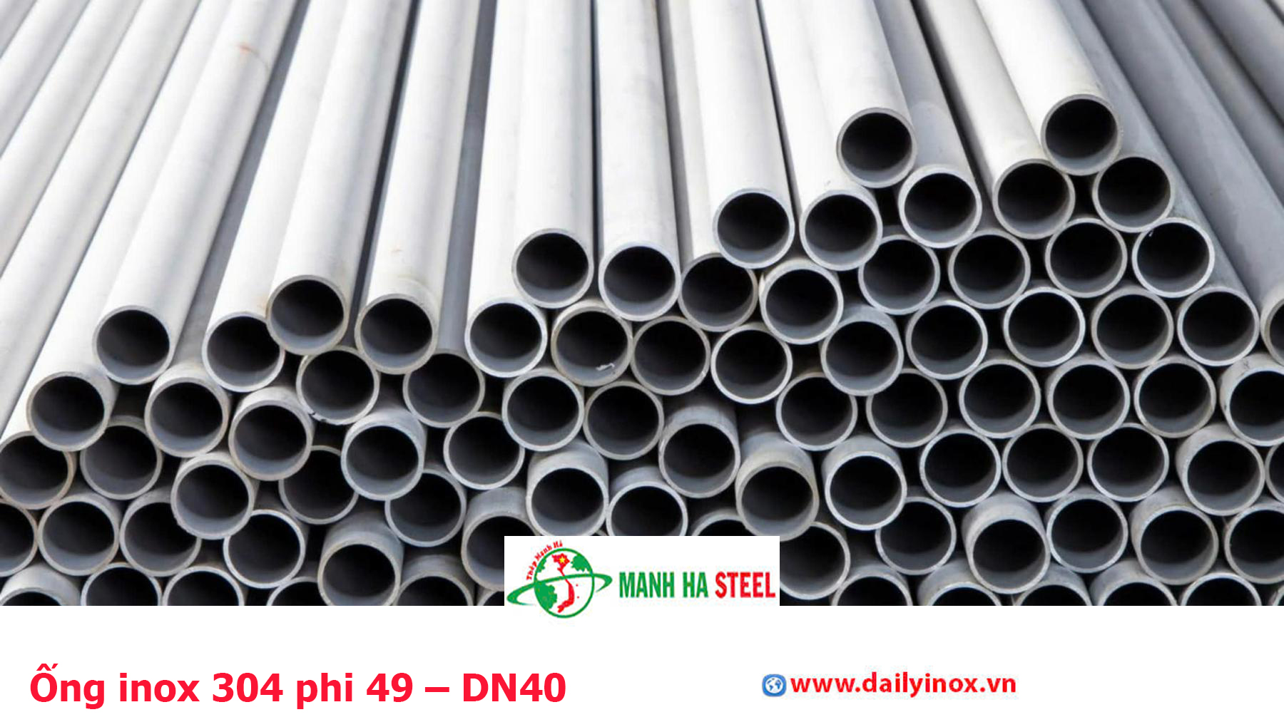 Ống inox 304 phi 49 – DN40