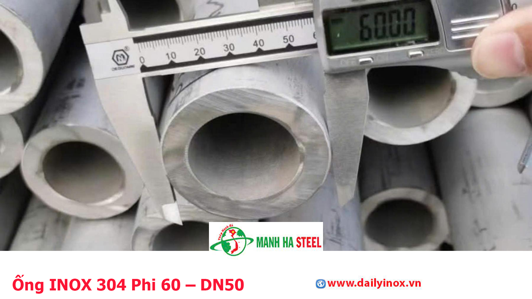 Ống INOX 304 Phi 60 – DN50