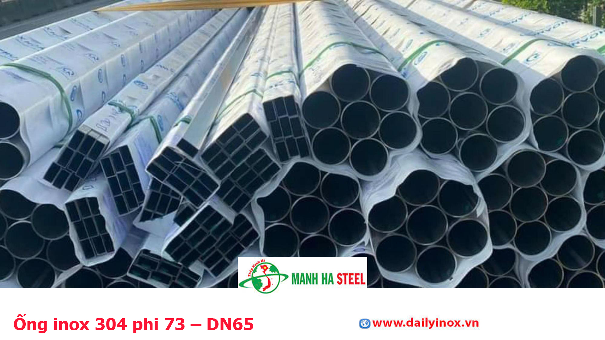 Ống inox 304 phi 73 – DN65