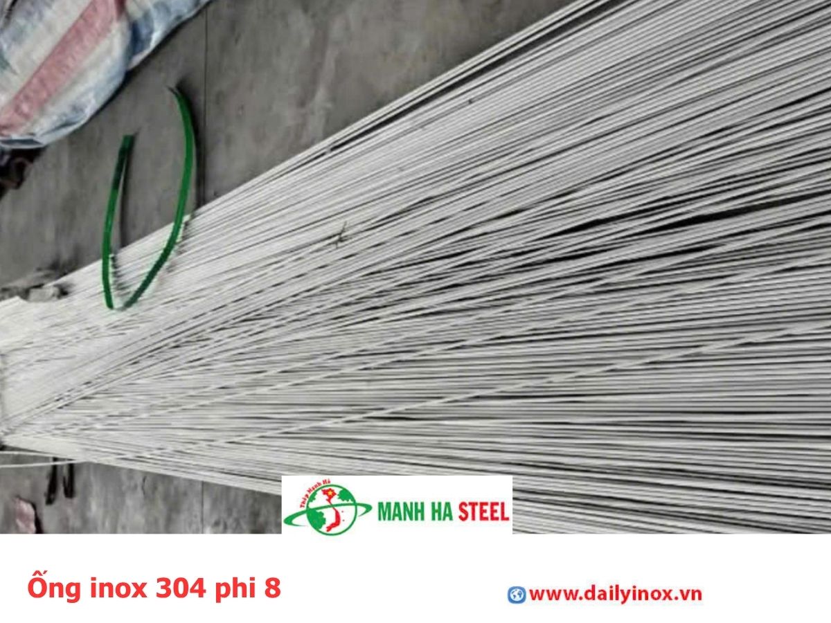 Ống inox 304 phi 8