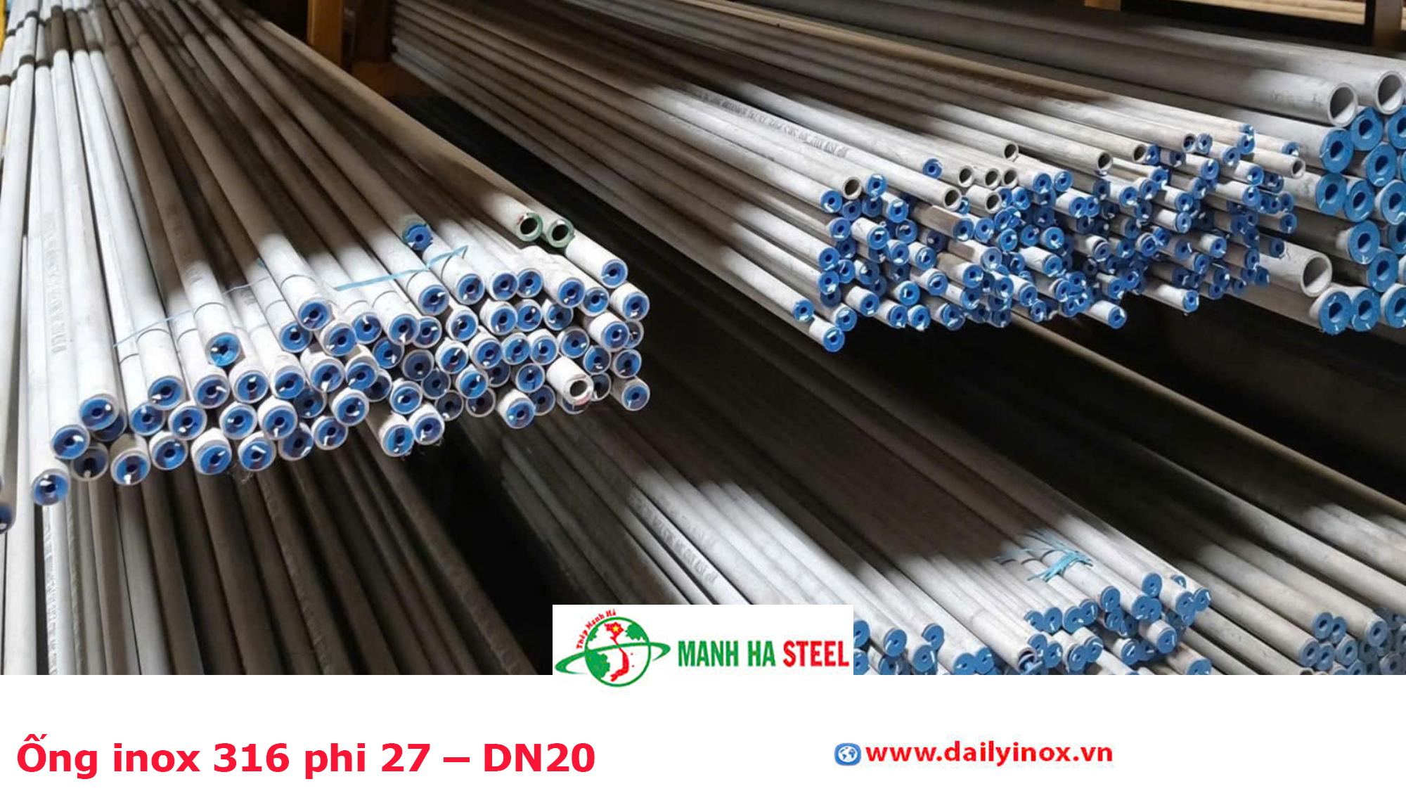 Ống inox 316 phi 27 – DN20