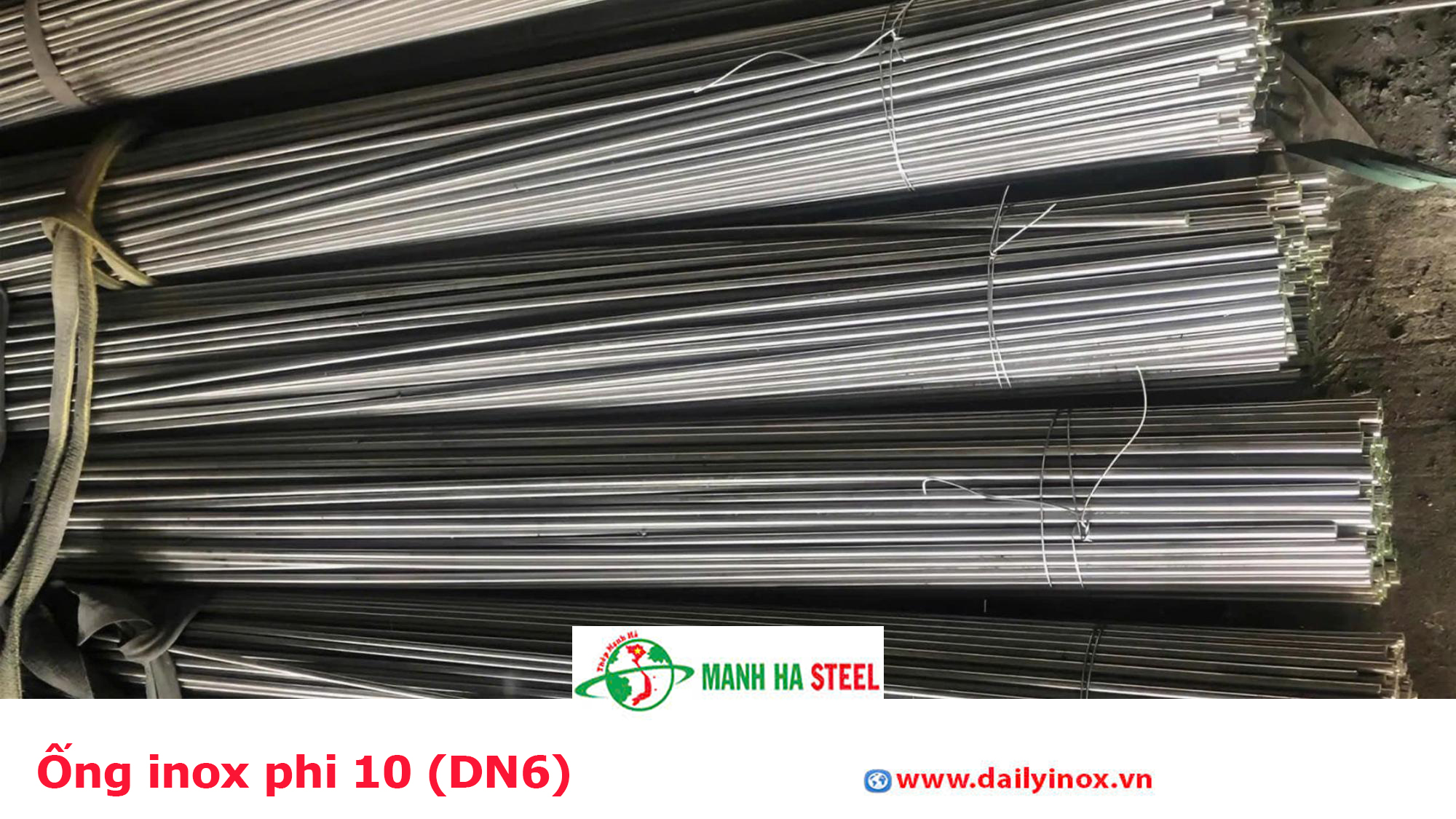 Ống Inox Phi 10 (DN6)