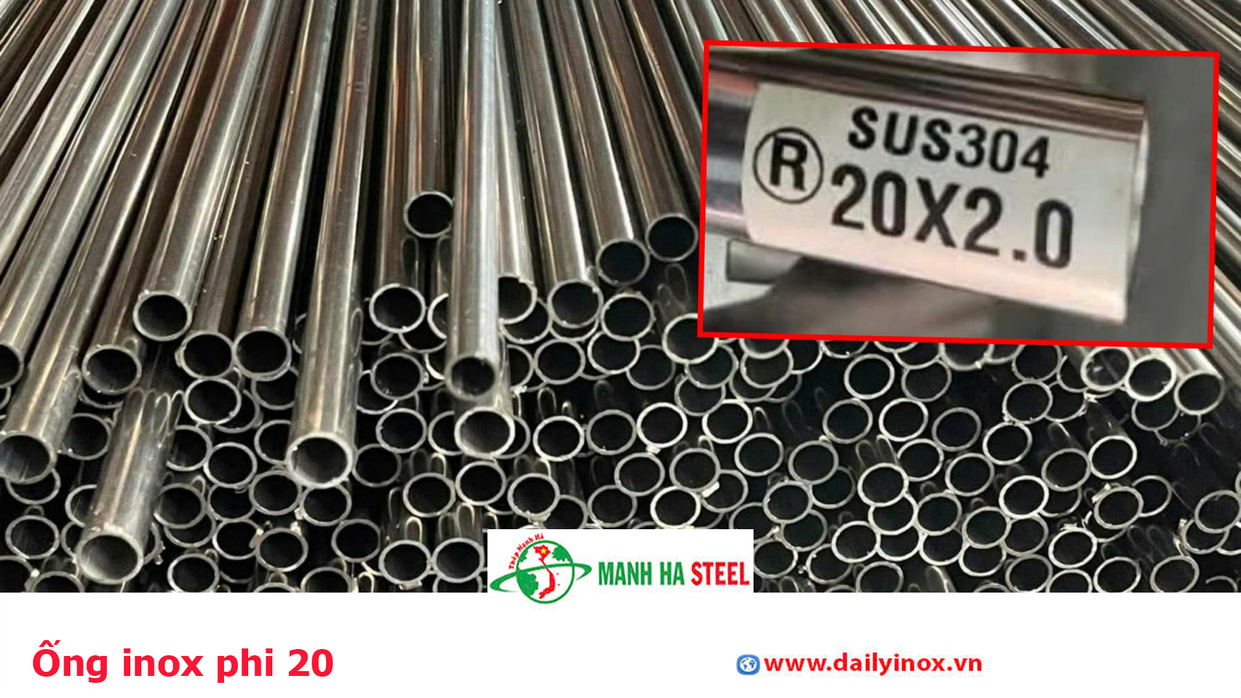 Ống inox phi 20