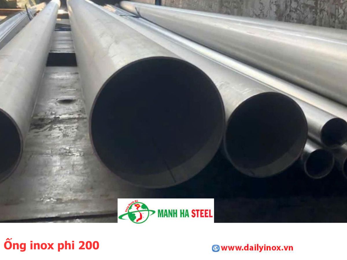 Ống inox phi 200