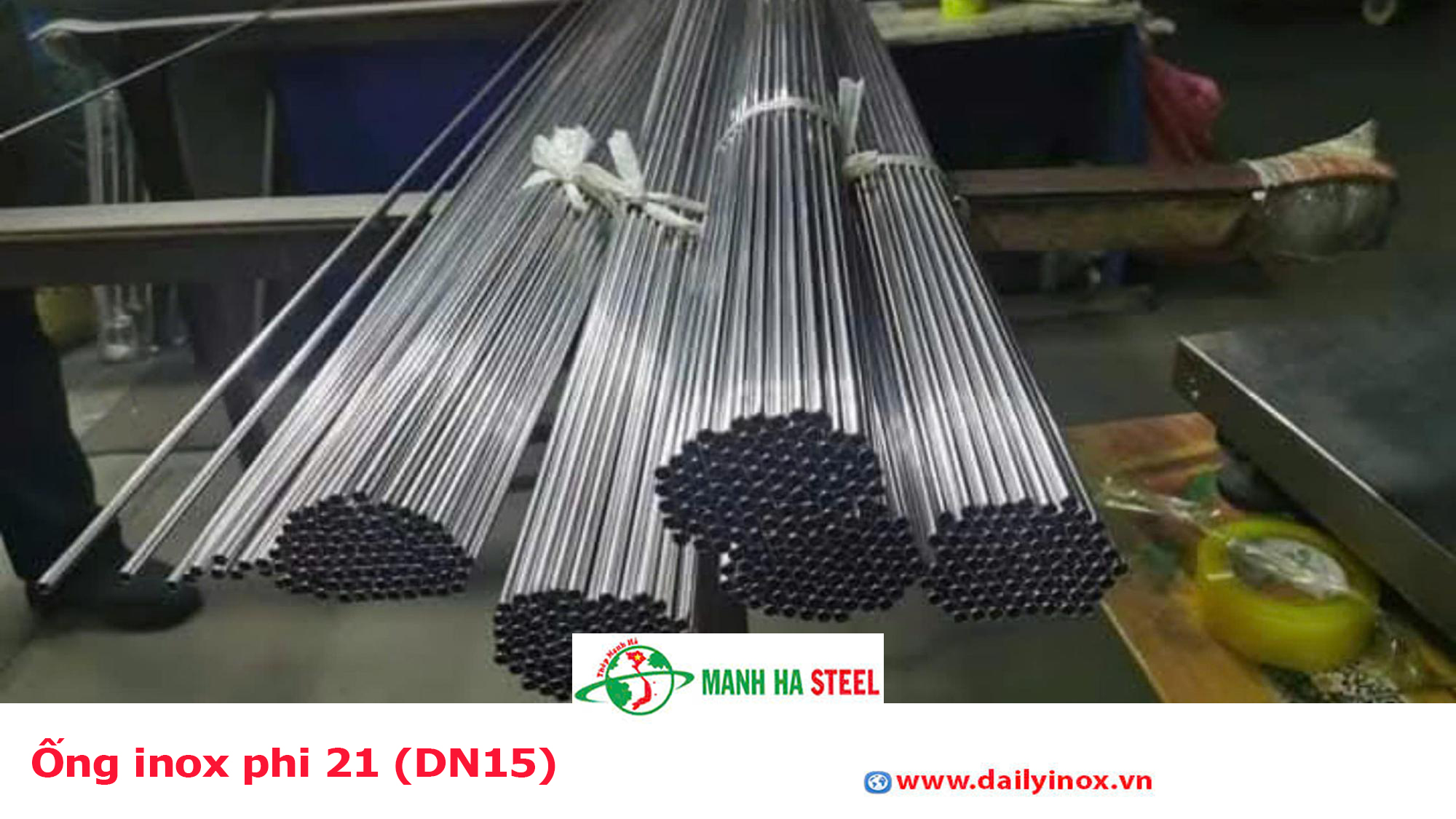Ống inox phi 21 (DN15)
