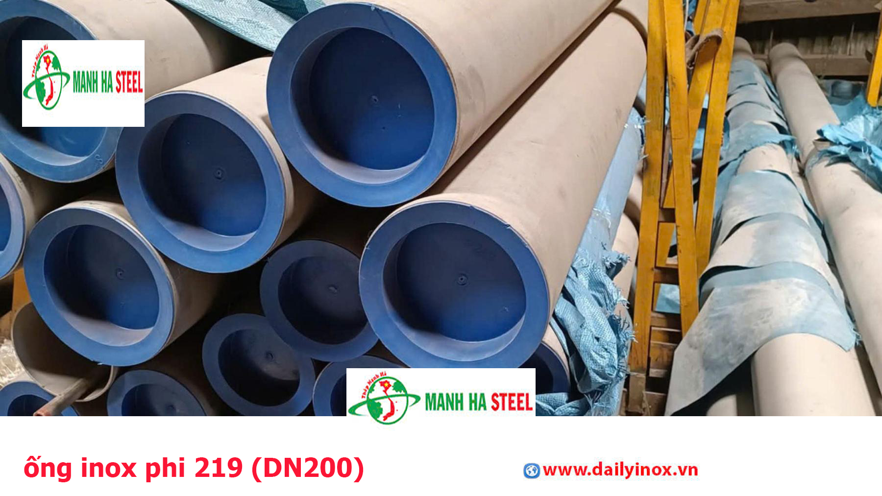 Ống INOX 304 Phi 219 – DN200