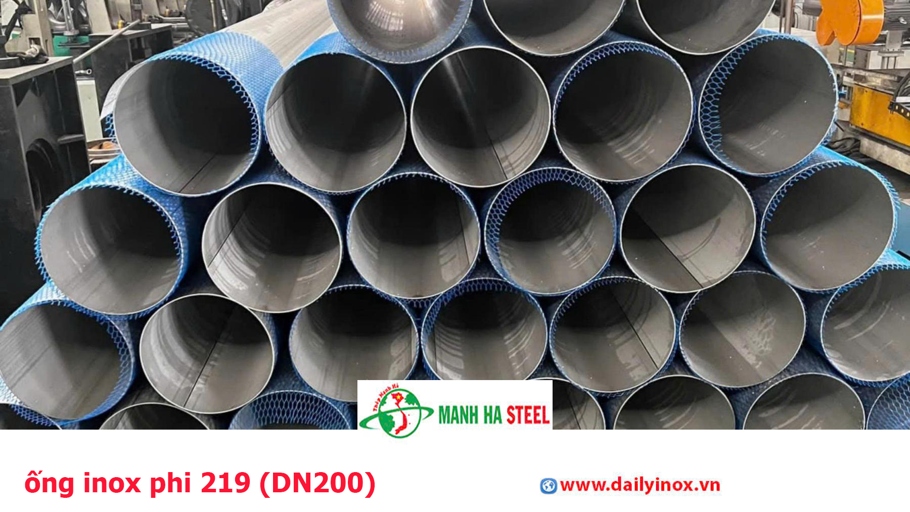 Ống INOX 304 Phi 219 – DN200