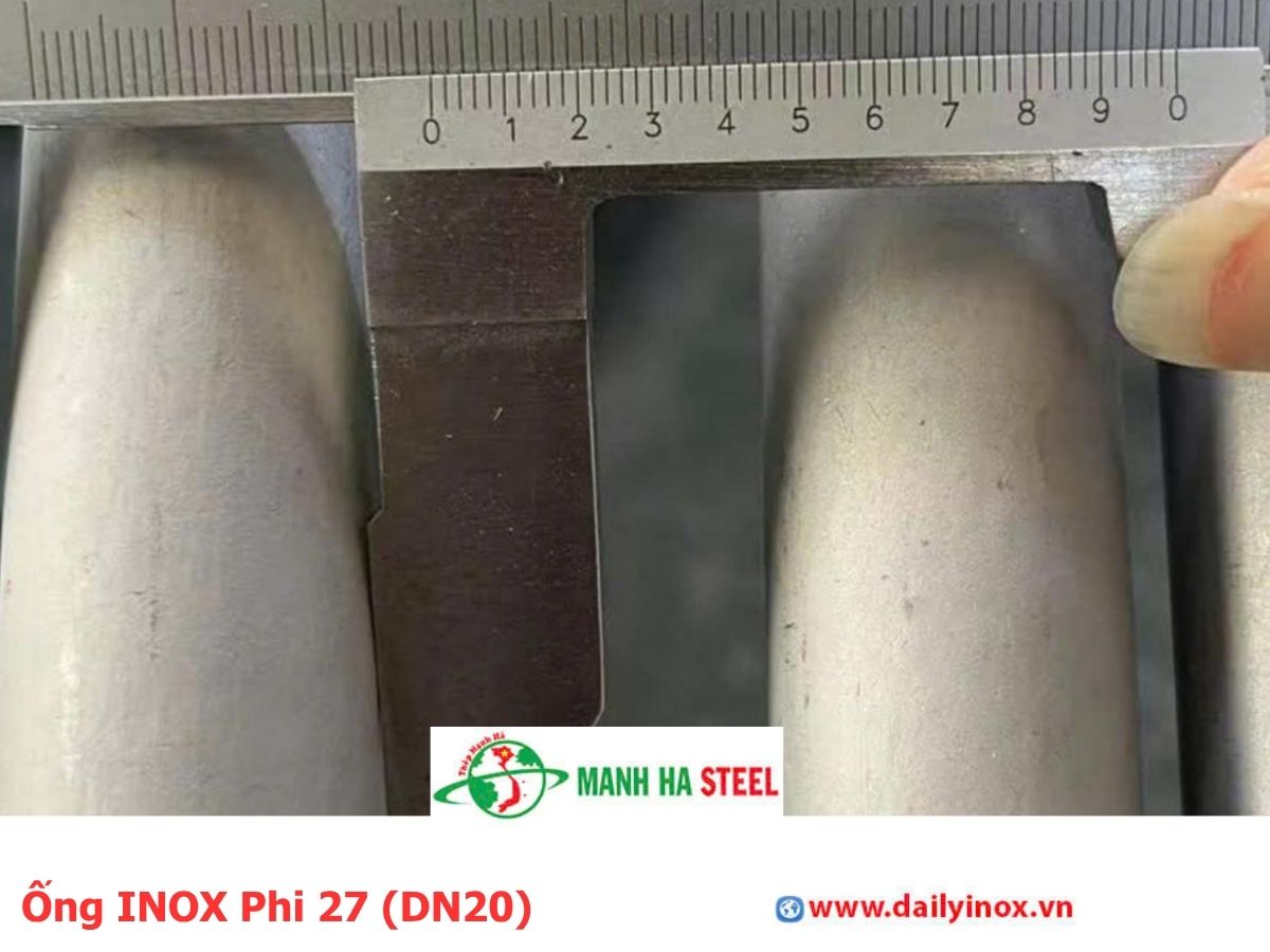 Ống inox phi 27