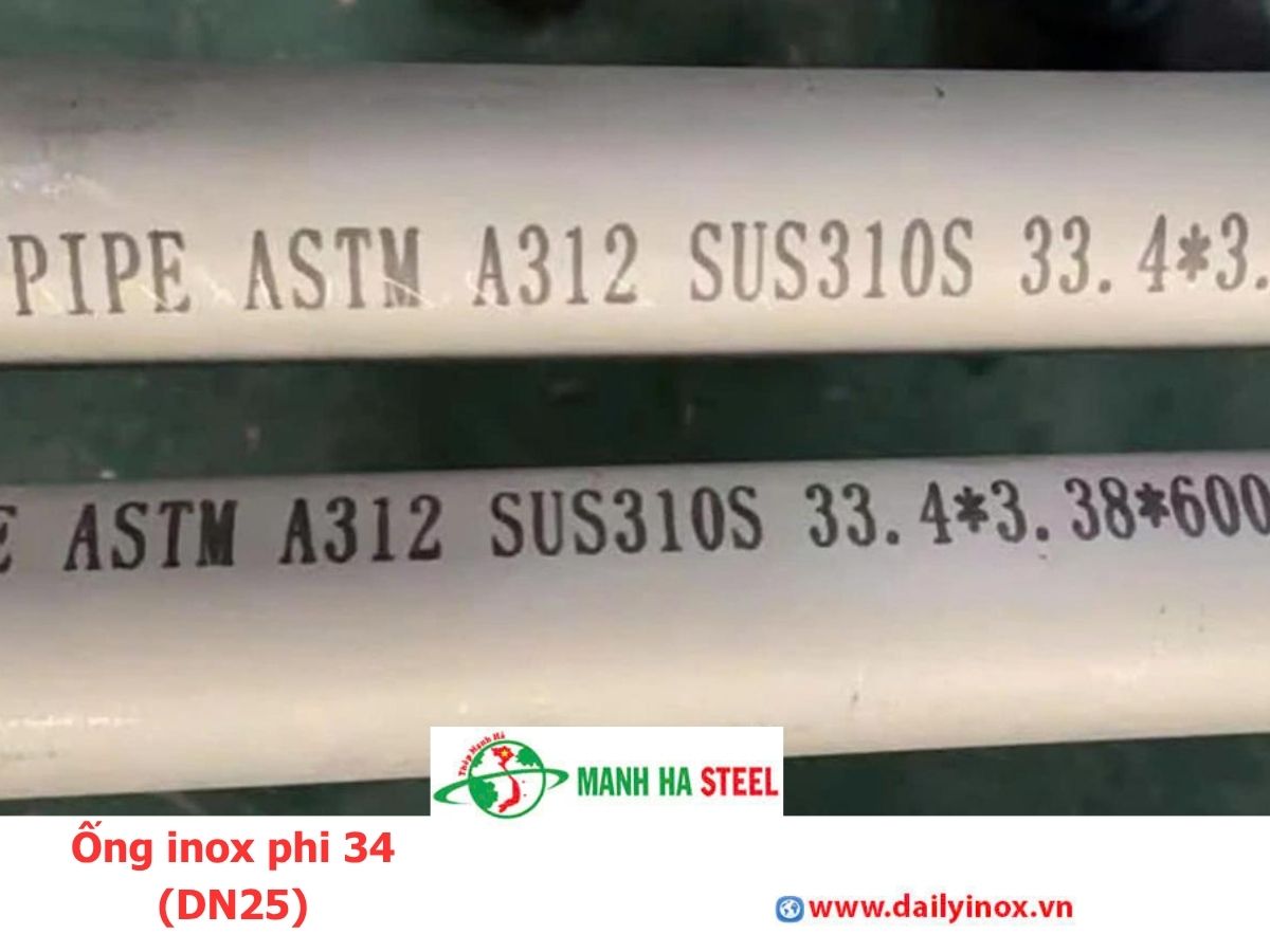 Ống inox phi 34 (DN25)