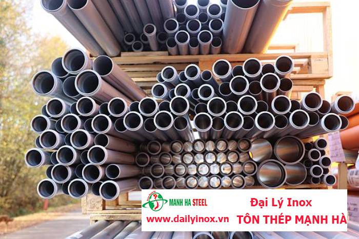 Ống inox tròn Hòa Bình phi 101.6 mm